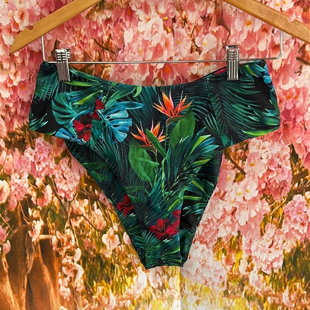 NWOT Tropical Swim Bottoms